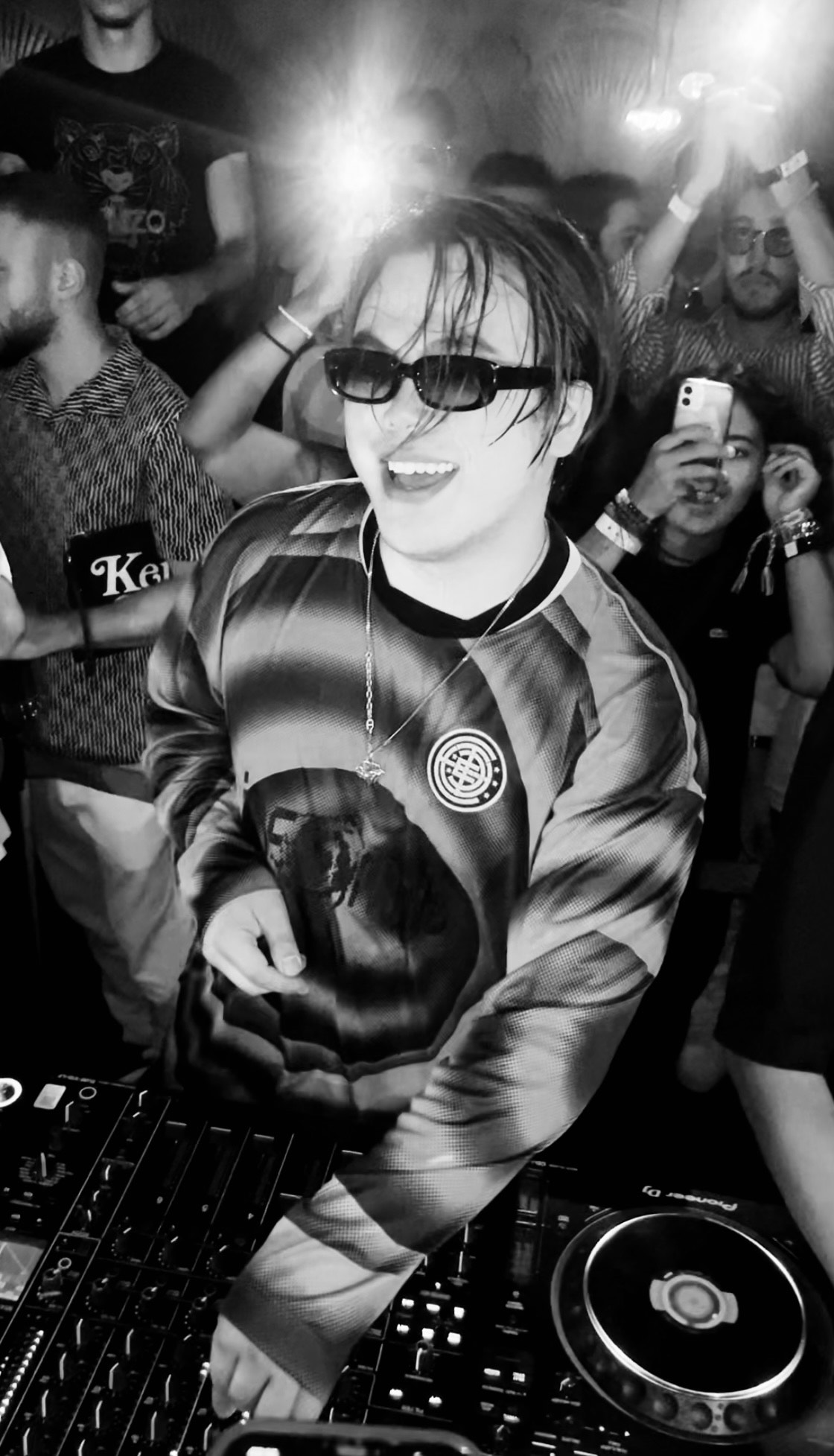 DJ performing at night event
